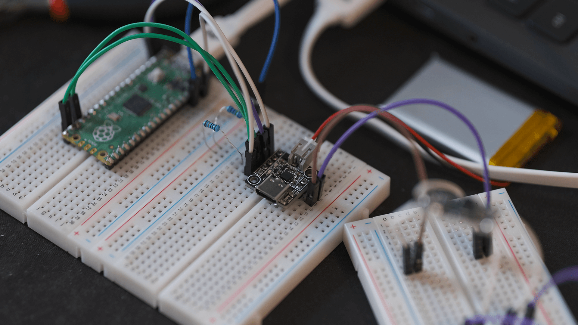 PB-LITE | powerboard-lite connected to raspberry pi pico